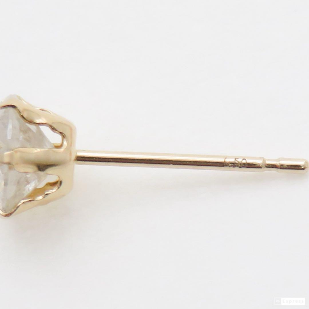s*a様 【新品】K10YG 天然ダイヤモンド 片耳ピアス｜0.50ct｜10金