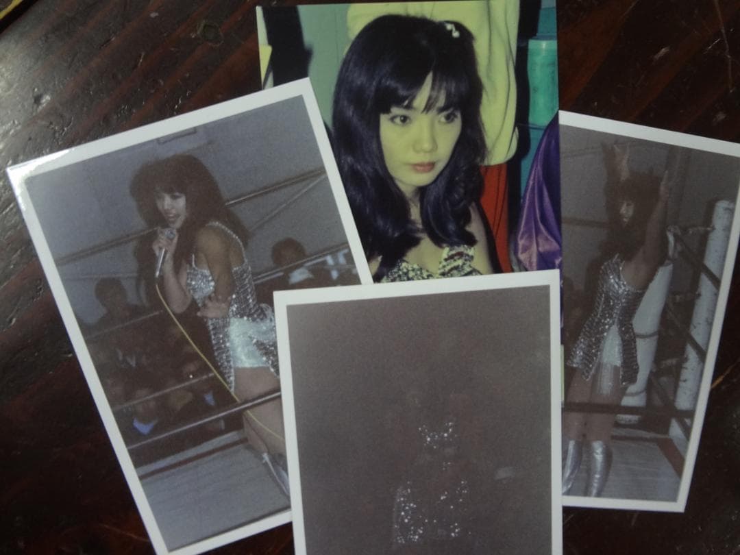 ミミ萩原●全日本女子プロレス　直筆サイン色紙・生写真セット●ラストセット