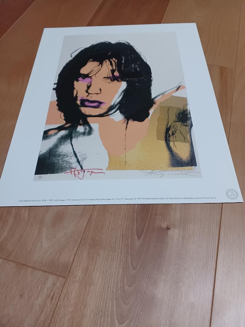 S*8様 新品同様アンディ ウォーホール　 ポスター 「ミックジャガー」デッドス