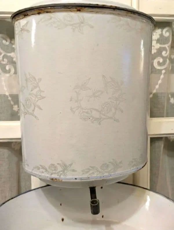 フランス　アンティーク　ホーローファウンテン　琺瑯