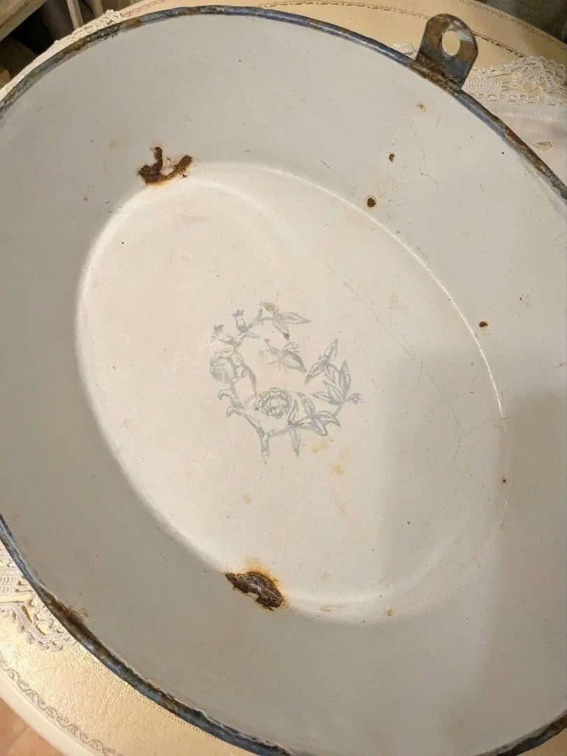 フランス　アンティーク　ホーローファウンテン　琺瑯