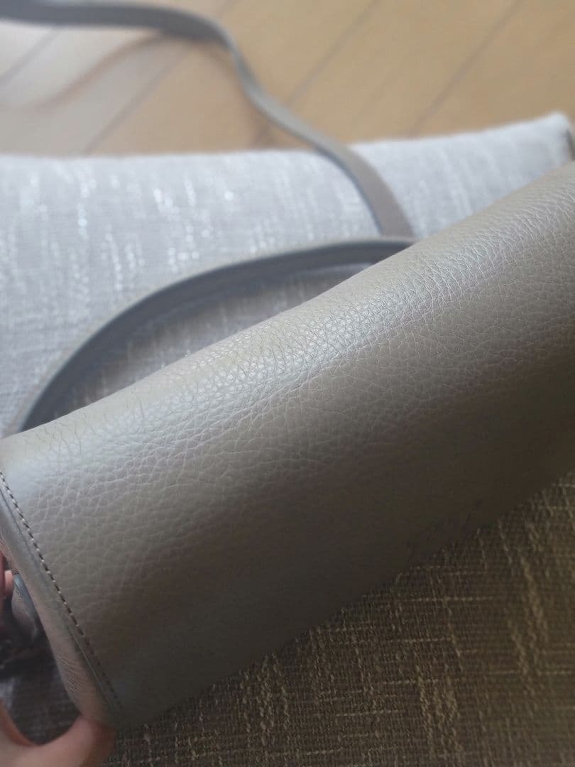 【新品未使用】HIROFU 2WAYバッグ グレー シボ革【希少】