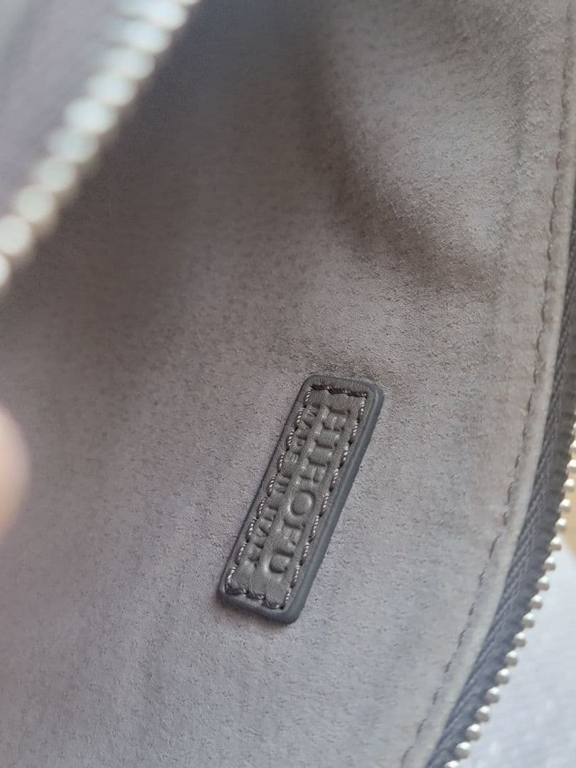 【新品未使用】HIROFU 2WAYバッグ グレー シボ革【希少】