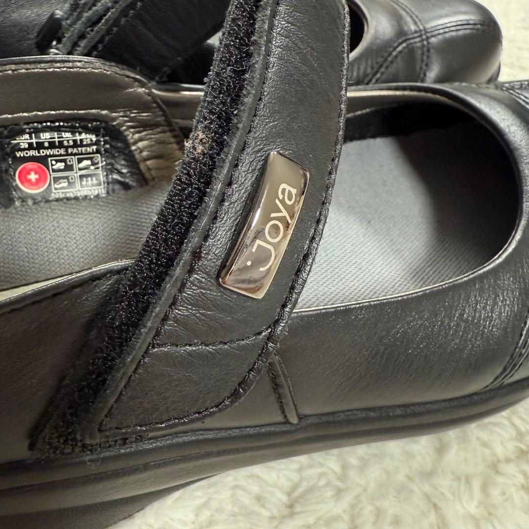 【美品】JOYA ジョーヤ メリージェーン コンフォートシューズ 黒 24.5