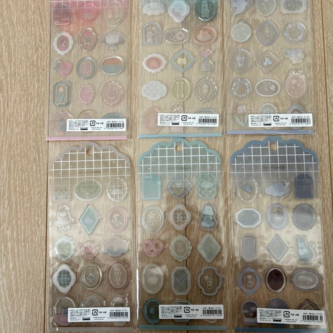 正規品　シュクレブローチ シール ステッカー 6枚セット