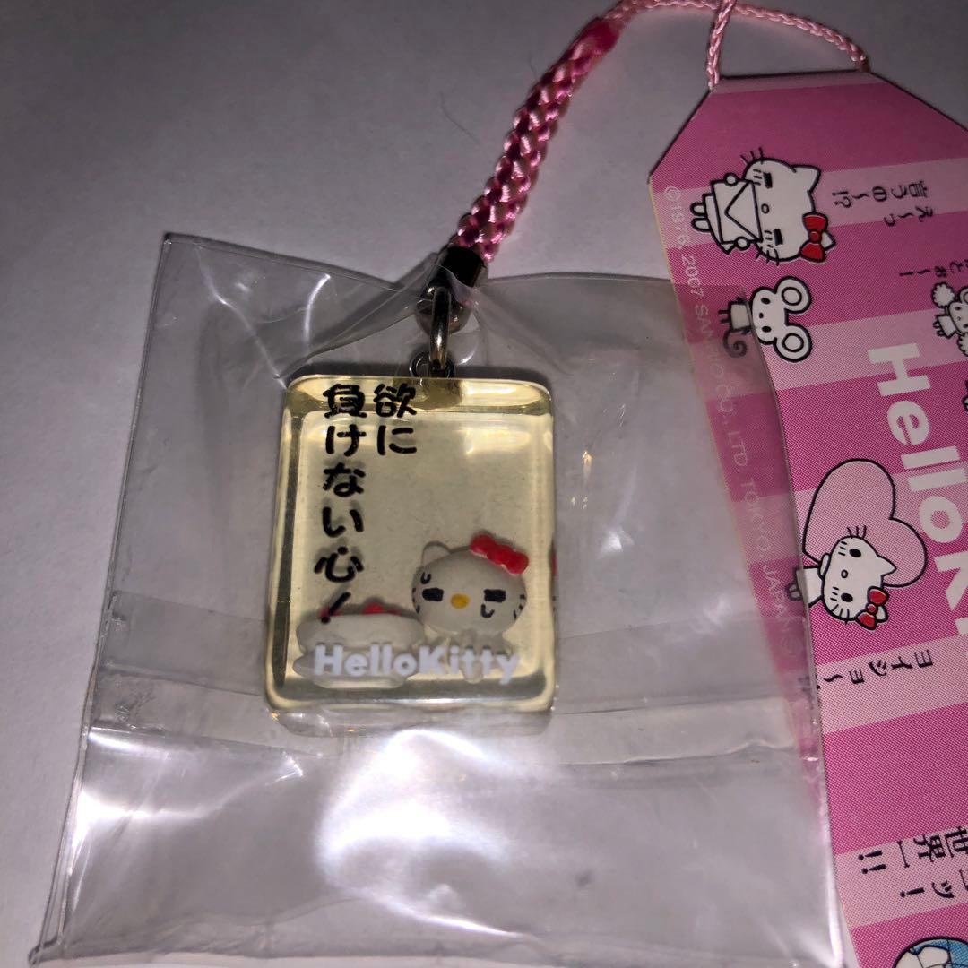 d*2様 ハローキティ センチメント　根つきストラップ クリア キューブ 欲に負