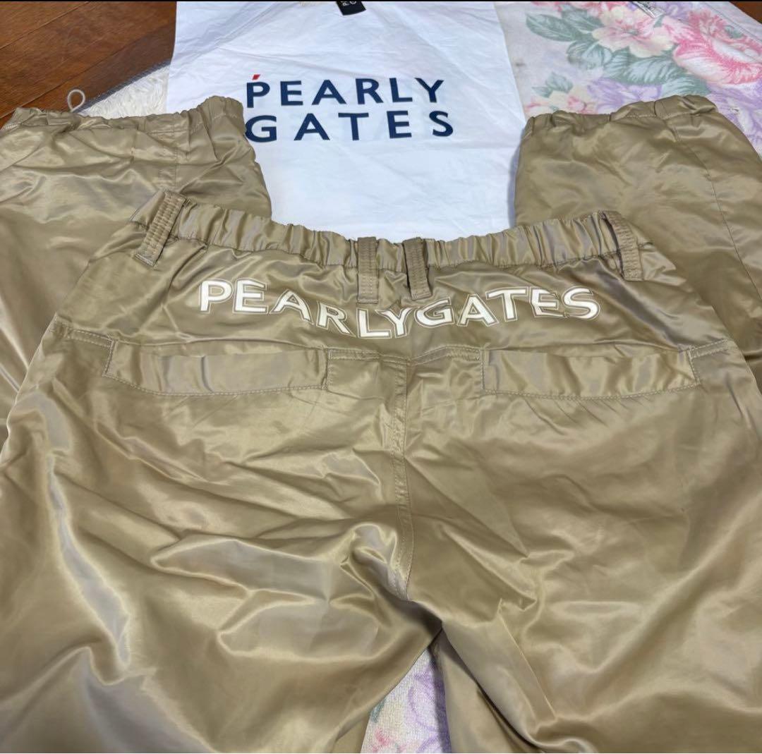 美品W80-84cmPEARLYGATES秋冬ウエスト伸縮7P3D撥水防風パンツ