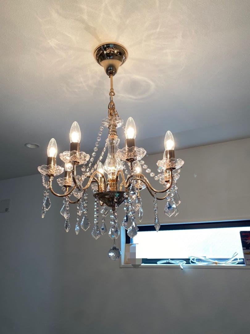 Francfranc アントイン シャンデリア 8灯 ゴールド