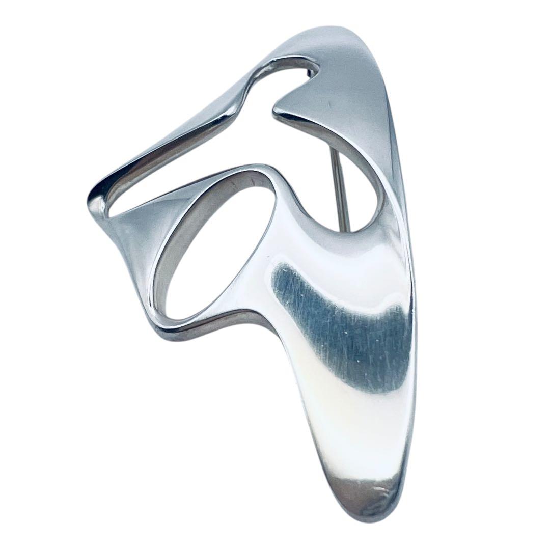 美品✨ジョージジェンセン　325 ヘニングコペル　シルバー　ピンブローチ