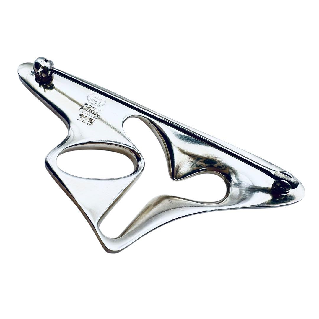 美品✨ジョージジェンセン　325 ヘニングコペル　シルバー　ピンブローチ