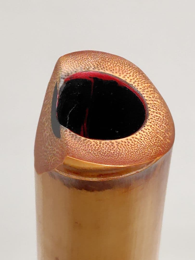 D007 和楽器 尺八 松朋 全長約54.5cm 一尺八寸管 竹製 伝統工芸品