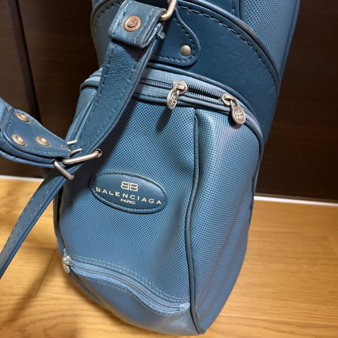 BALENCIAGA ゴルフバッグ キャディバッグ PUレザー ブルー