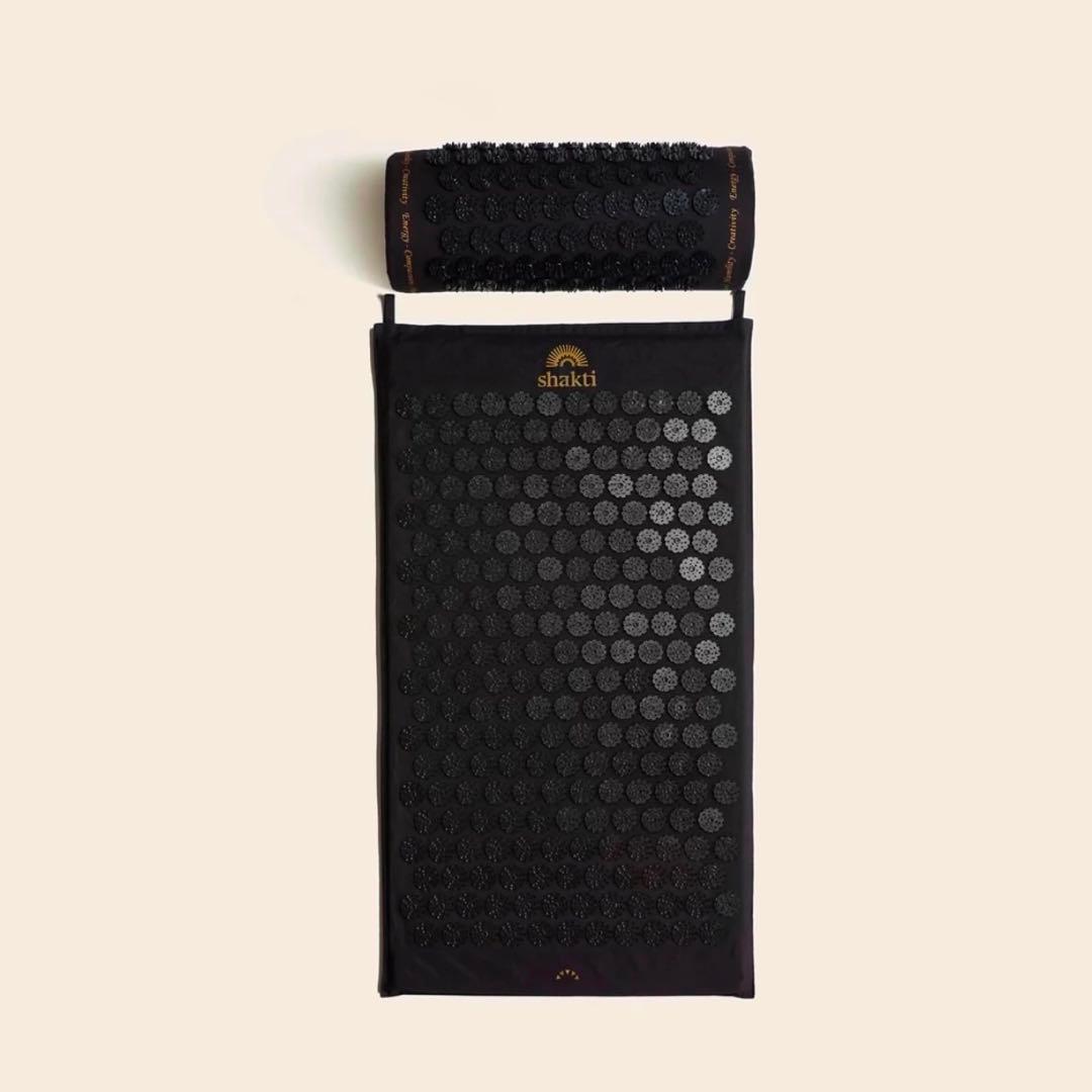 【新品正規品】シャクティマット＆ピローセット　ブラック　オリジナル　レベル2