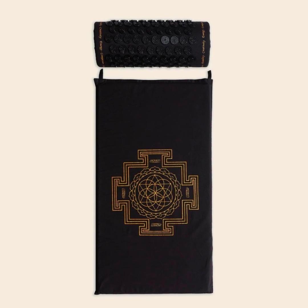 【新品正規品】シャクティマット＆ピローセット　ブラック　オリジナル　レベル2