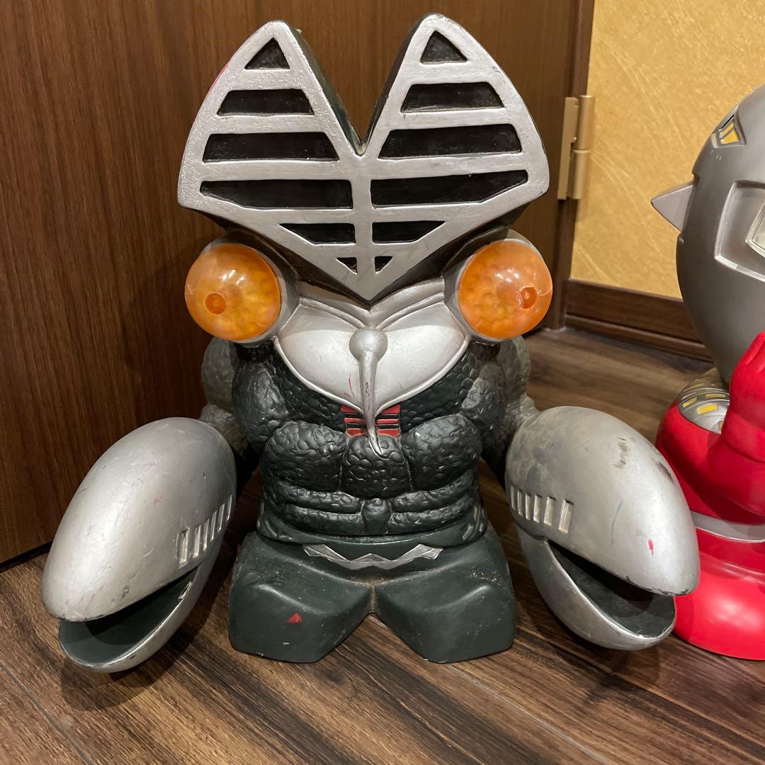 大型　ウルトラマンセブン 貯金箱 バルタン星人　ウルトラマン ソフビ フィギュア