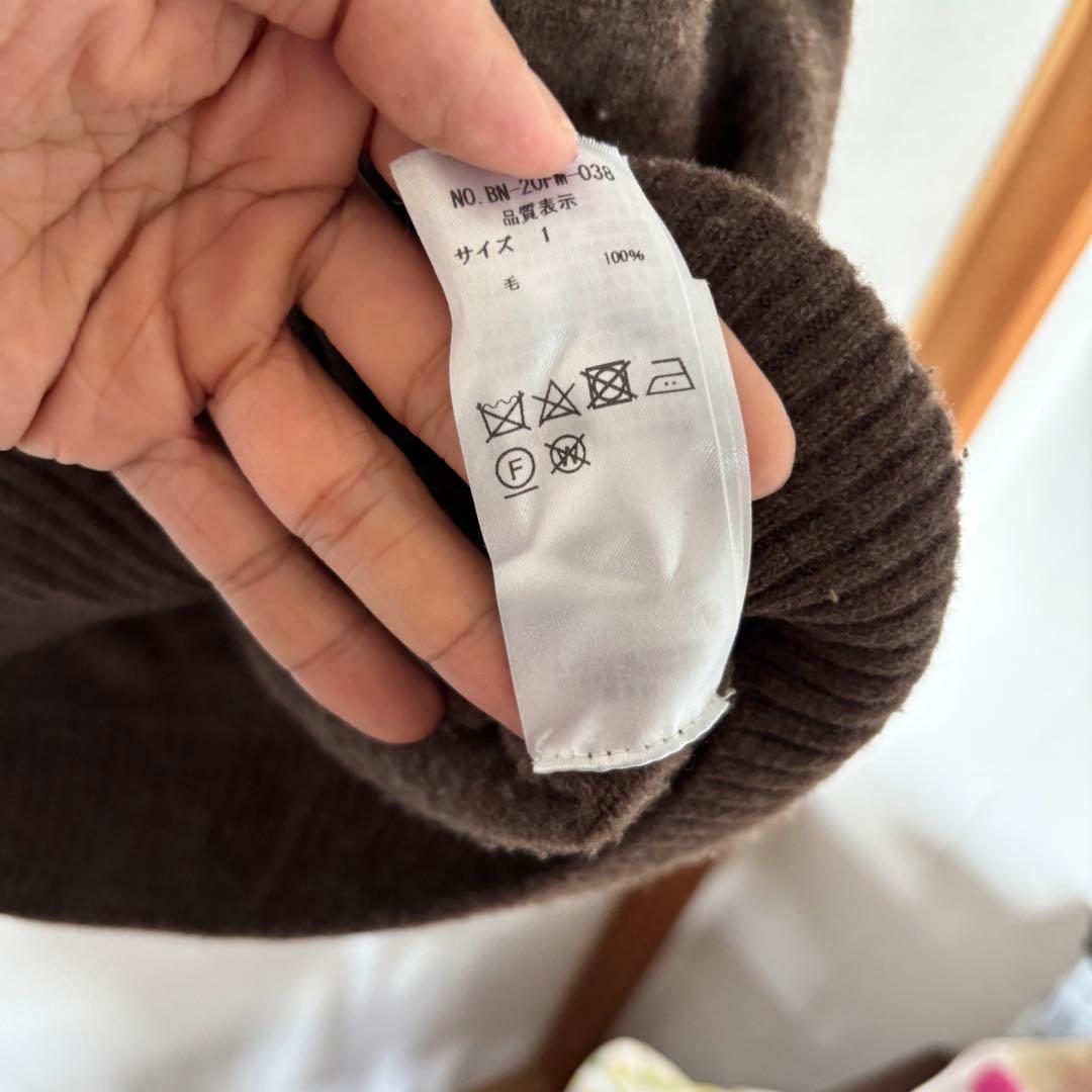 BATONER クルーネックウールニット