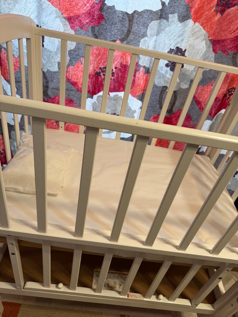 KATOJI ベビーベッド ハイポジションミニ アーチ ホワイト カトージ