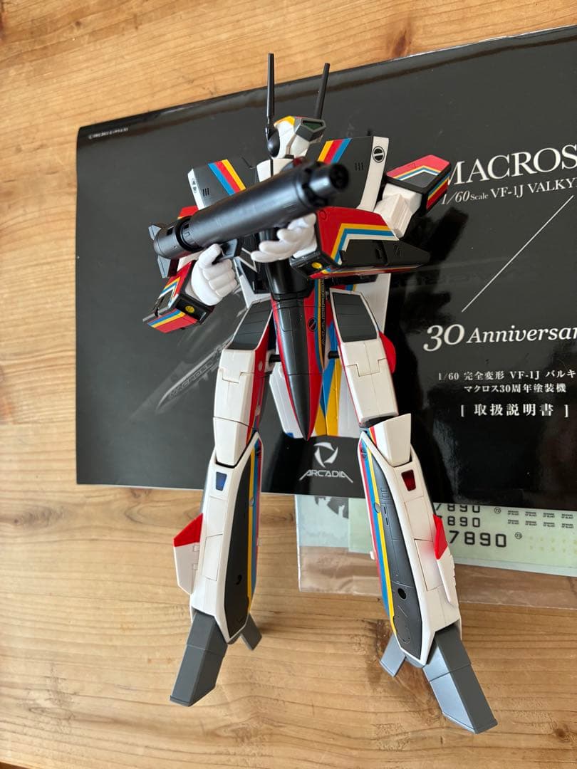 【難あり】アルカディア1/60完全変形VF-1J 30周年記念マクロスバルキリー