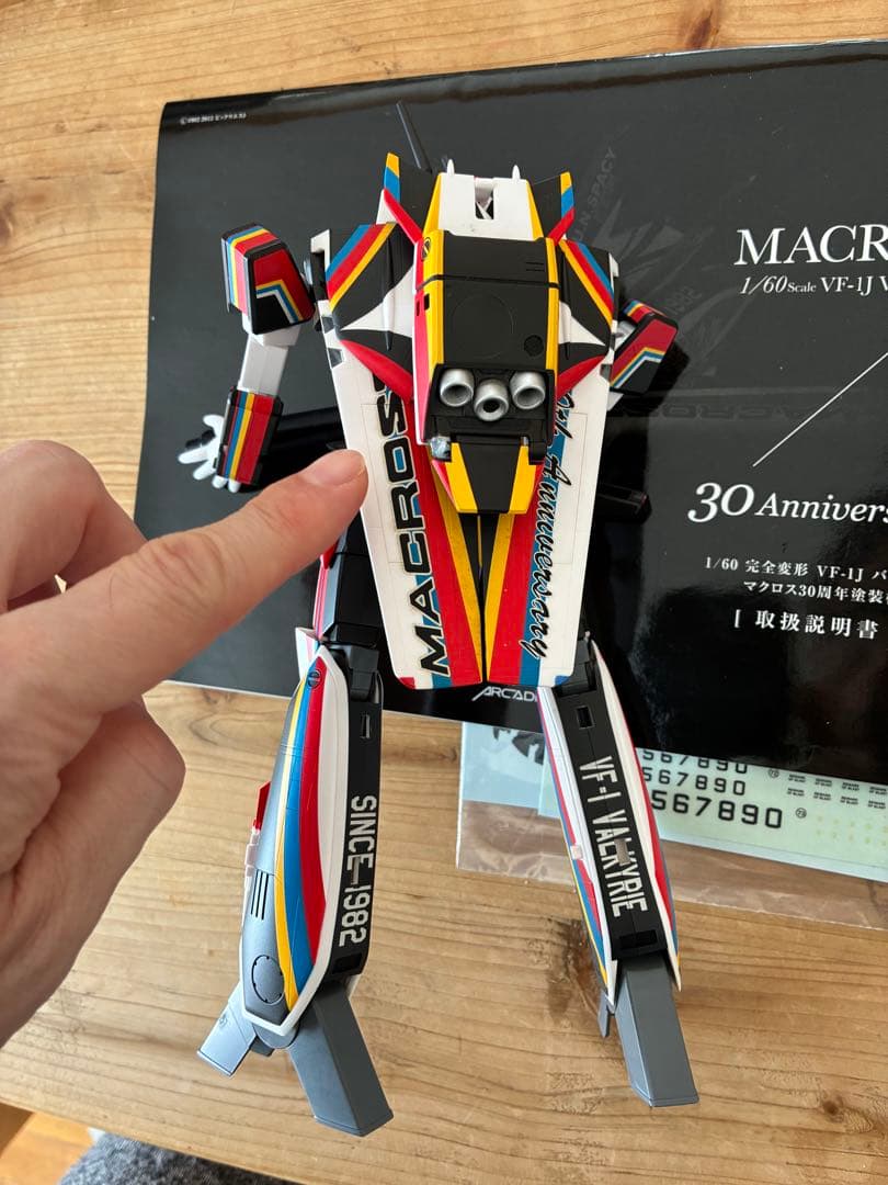 【難あり】アルカディア1/60完全変形VF-1J 30周年記念マクロスバルキリー