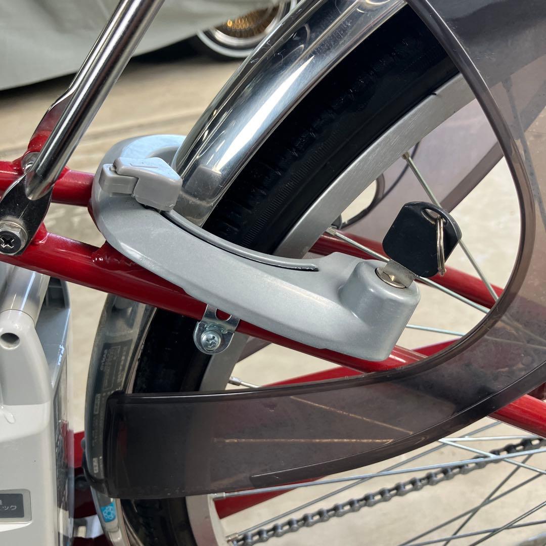 群馬発電動アシスト自転車 シティタイプ 赤美品