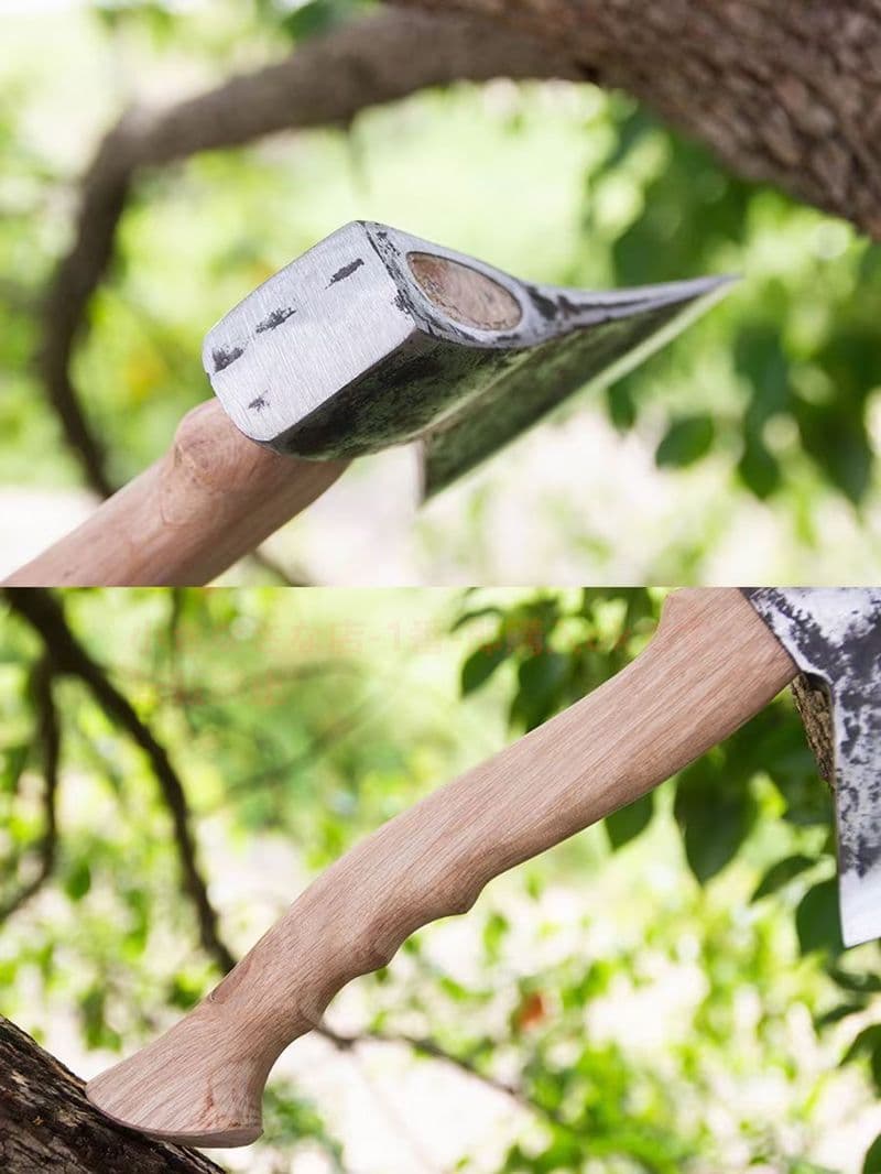 04276万軍-トマホーク-高炭素鋼 古兵器　刀装具　日本刀　模造刀 狩猟 斧