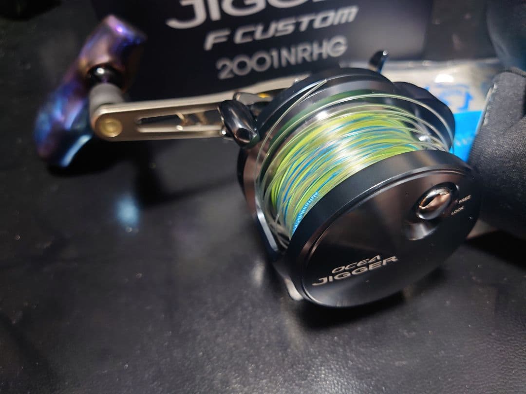 オシアジガー　fカスタム　2001NRHG リブレBJ　TB-1　替えスプール