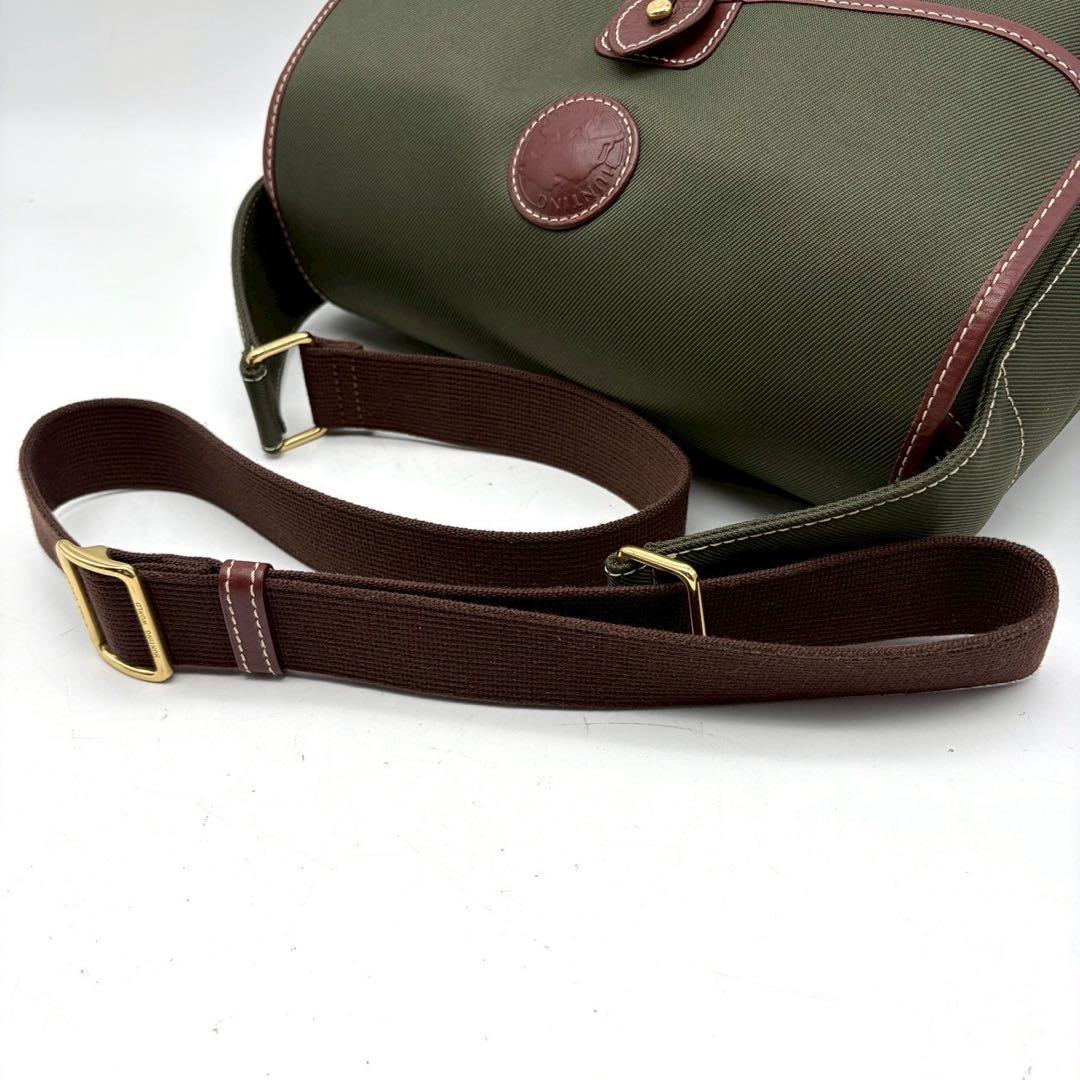 極美品 ハンティングワールド サファリトゥデイ ショルダーバッグ グリーン