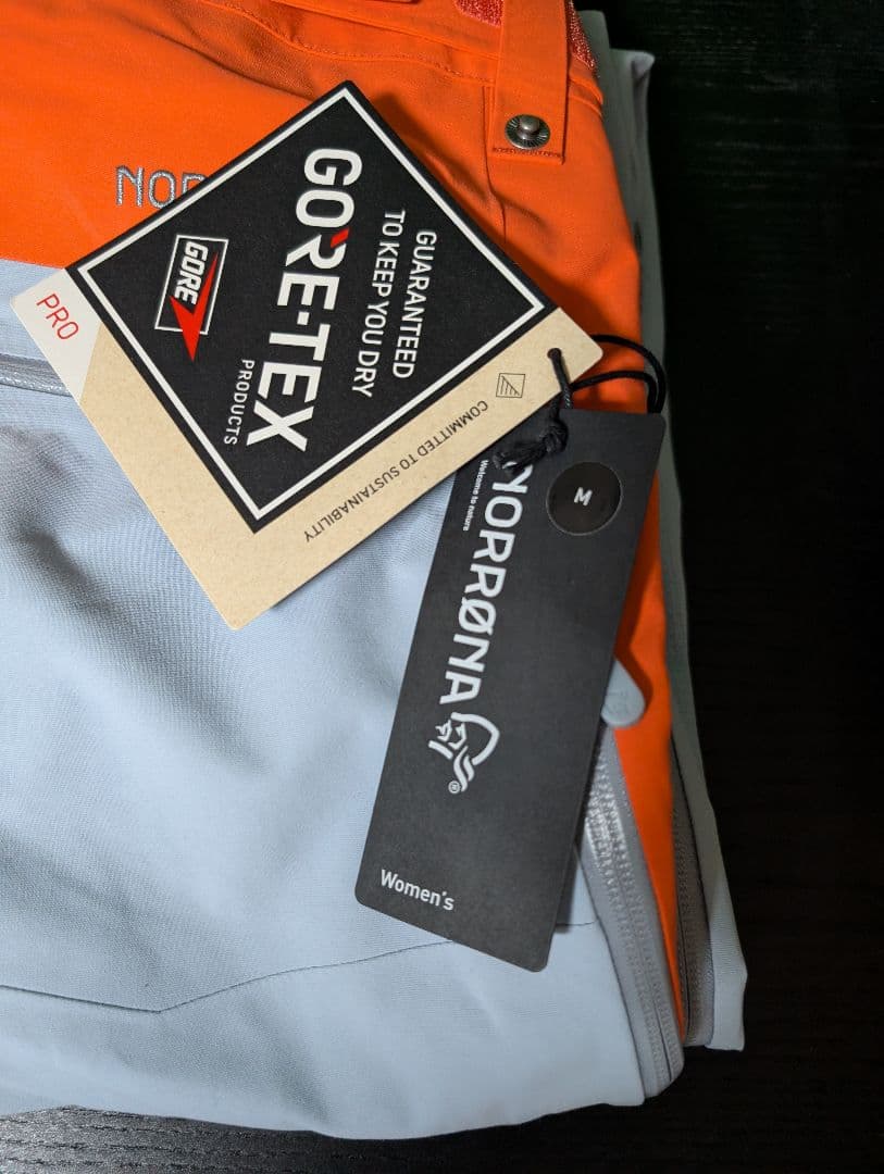 NORRONA Lofoten Gore-tex Pro Pants 白オレンジ
