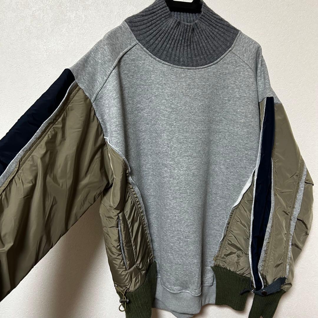 美品 再構築 コンビ ma-1 スウェット