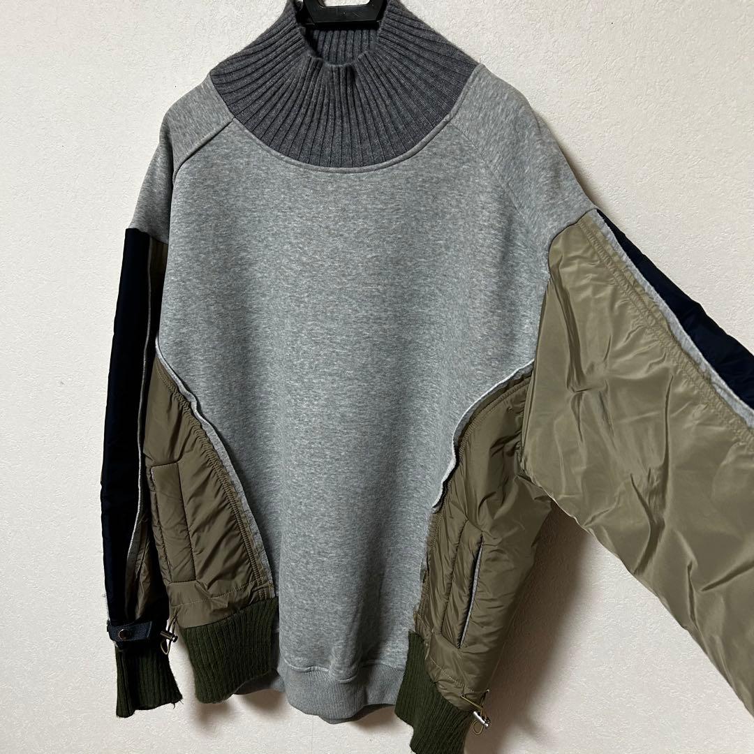 美品 再構築 コンビ ma-1 スウェット