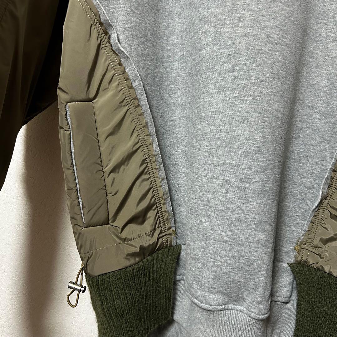 美品 再構築 コンビ ma-1 スウェット