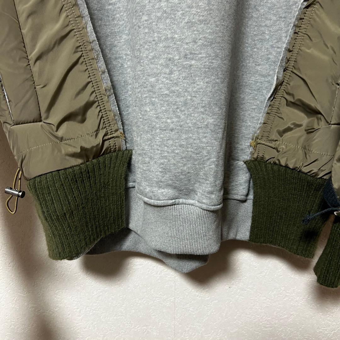 美品 再構築 コンビ ma-1 スウェット