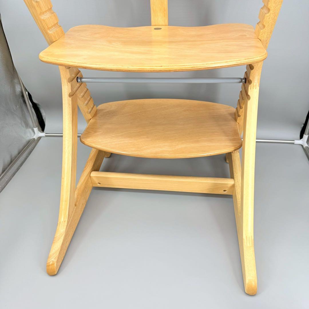 美品！　大和屋 すくすくチェア プラス テーブル＆ガード　ナチュラル