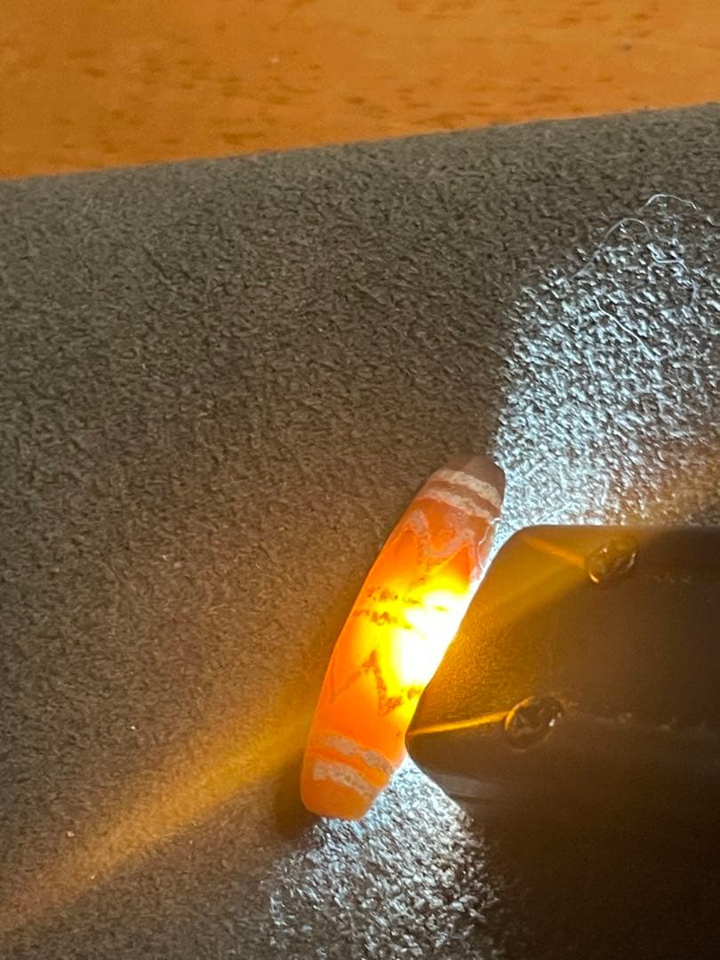 古代エッチドカーネリアン　天珠