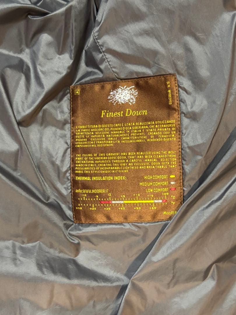 MOORER ネイビー ダウンジャケット
