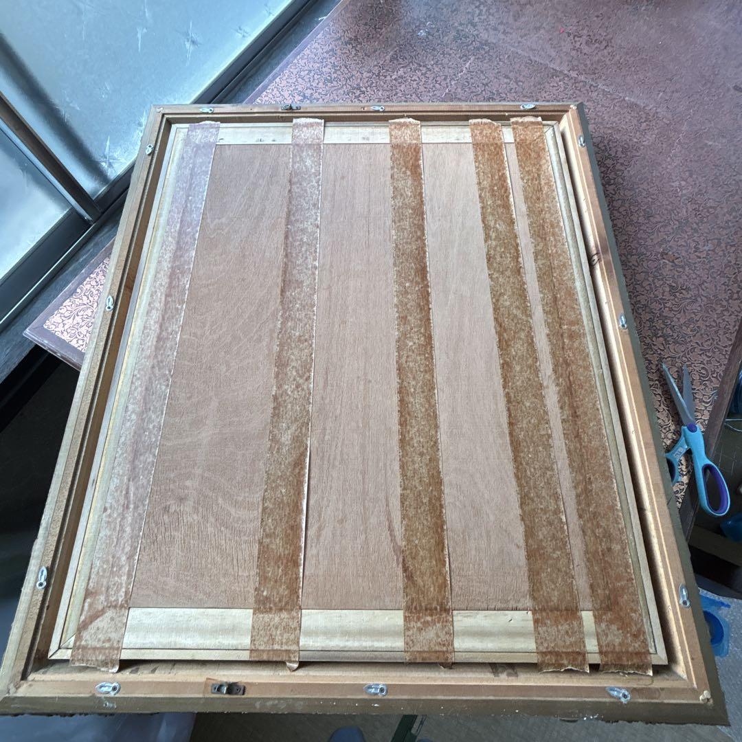 モナリザ 宝石画 絵画 金色フレーム　ストーン　希少　アンティーク