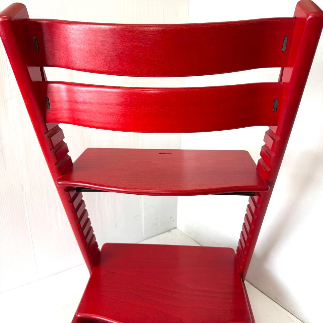 【極美品】STOKKE トリップトラップ レッド 赤 シリアルナンバー 0