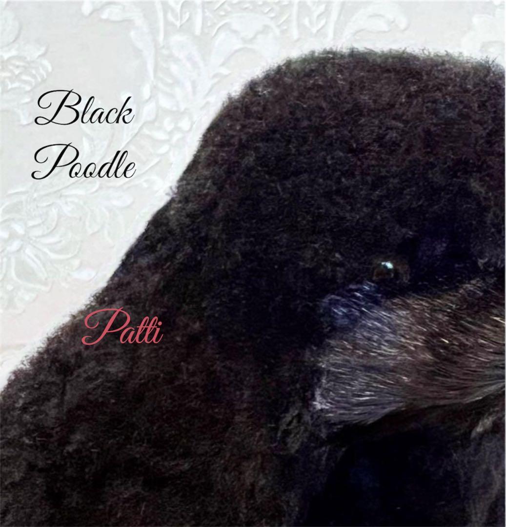 BLACK❤︎ブラックプードル★リアルな置き物❤︎