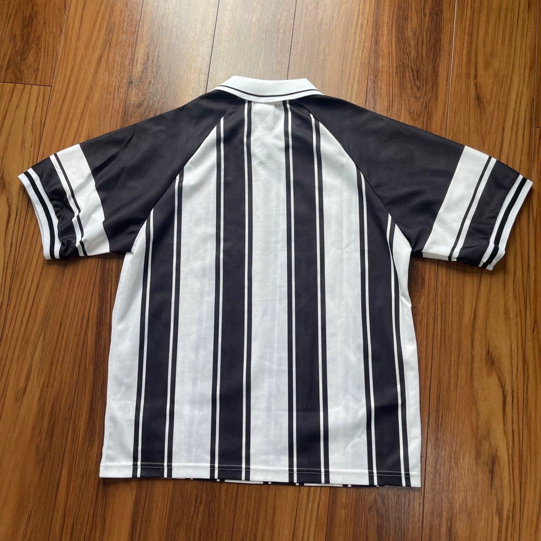 90s NIKE ゲームシャツ 白黒 M madeinUK サッカーNIKE