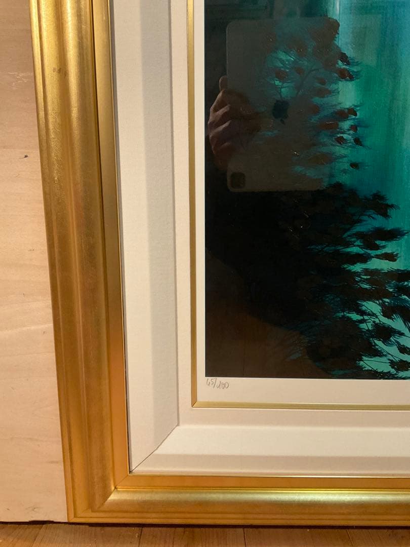 ミッシェル・バテュ「モンスーンバレー」ミックスメディア　直筆サイン・作品保証書有