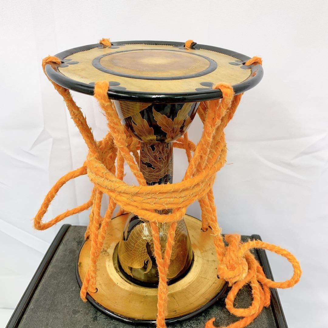 1SAM38 豪華金蒔絵 能 歌舞伎 狂言 小鼓 伝統芸能 和楽器 太鼓 締太鼓