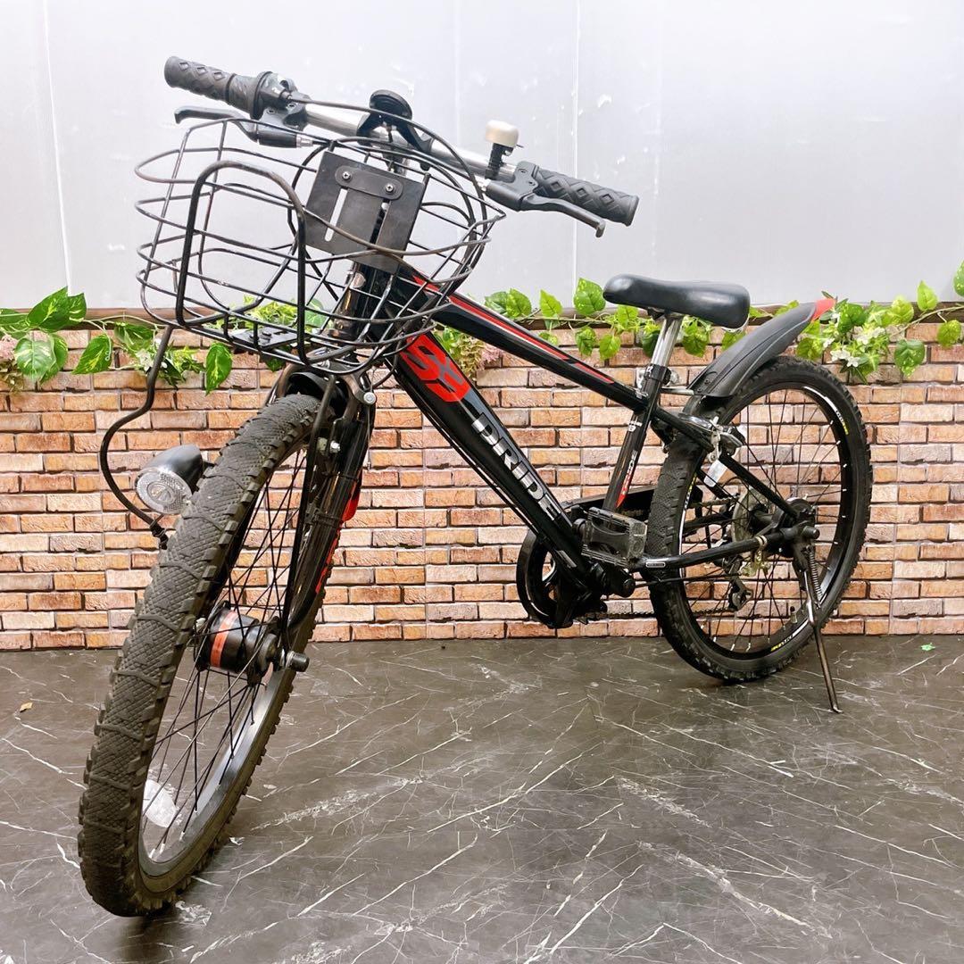 【36】子供用自転車 子供車 DRIDE ブラック 22インチ