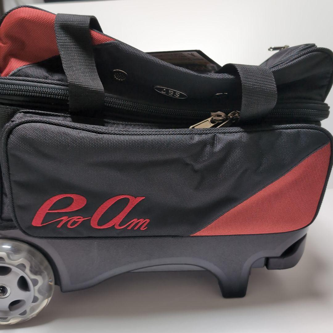 未使用✨　ABS PROam ボウリングバッグ 2個用　キャリー 3way 黒赤