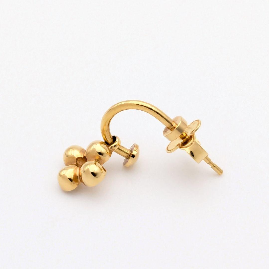 ルイヴィトン ブックルドレイユ ブルーミング フラワー 片耳 ピアス