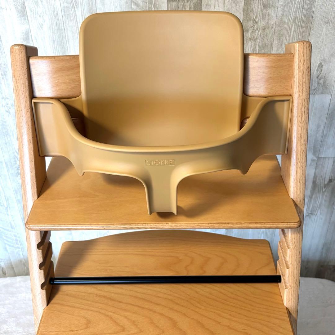 ストッケ　トリップトラップ　ベビーチェア+ベビーセット　ナチュラル　シリアル6