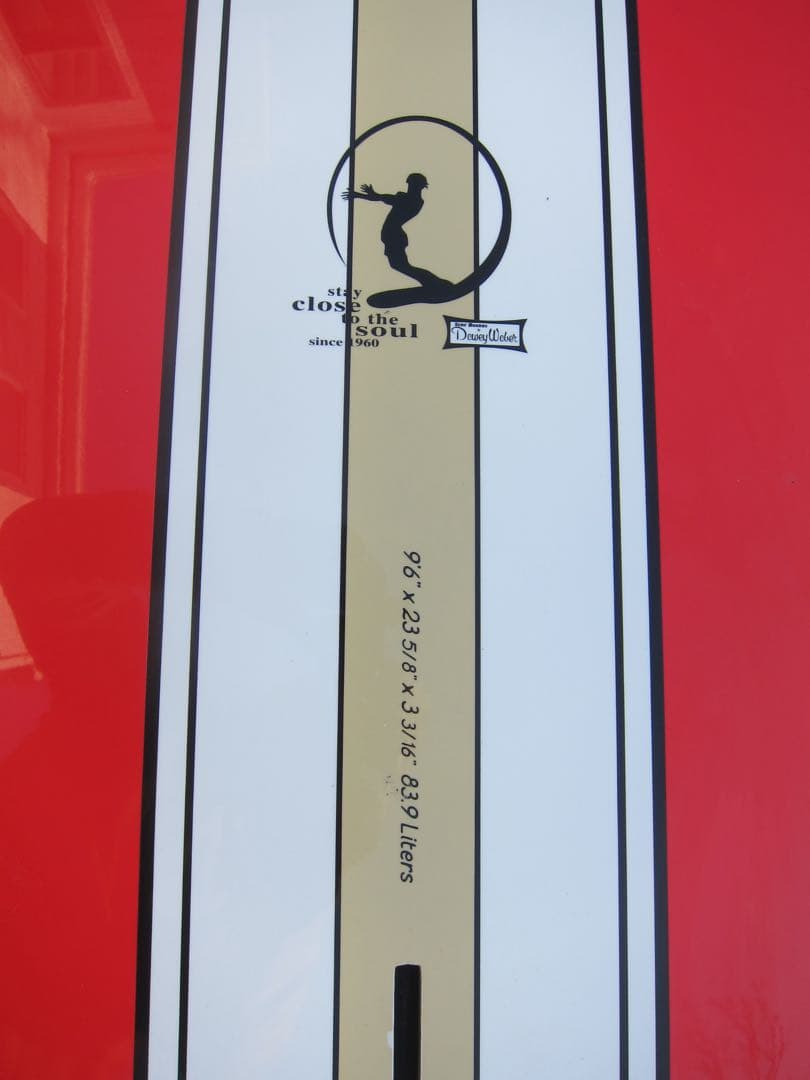 中古　ロングサーフボード　DEWEY WEBER PLANER 9'6