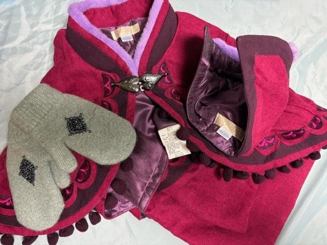 シークレットハニー ディズニー アナ雪 雪山 ドレス＆ケープ帽子手袋 コスプレ