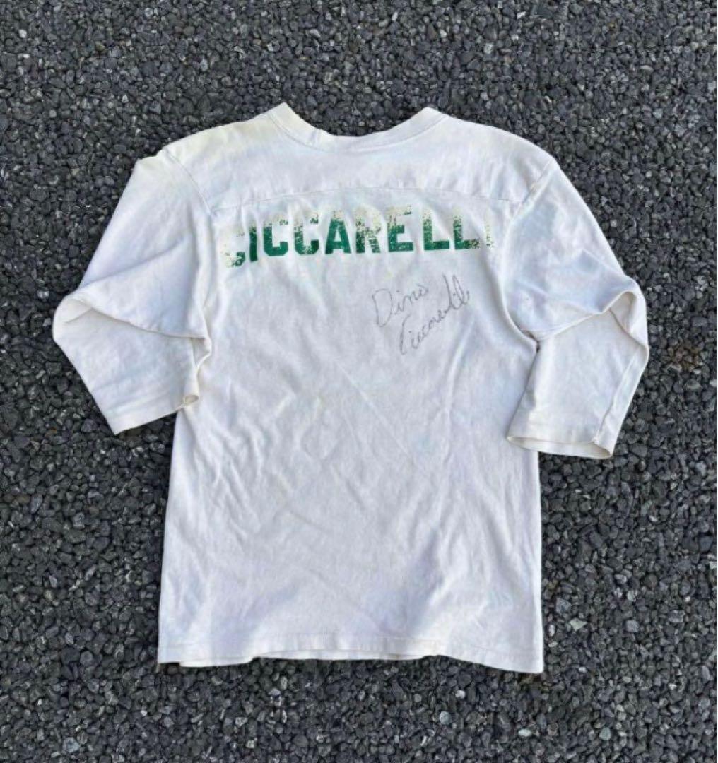 70s dino ciccarelliサイン　フットボールTシャツ