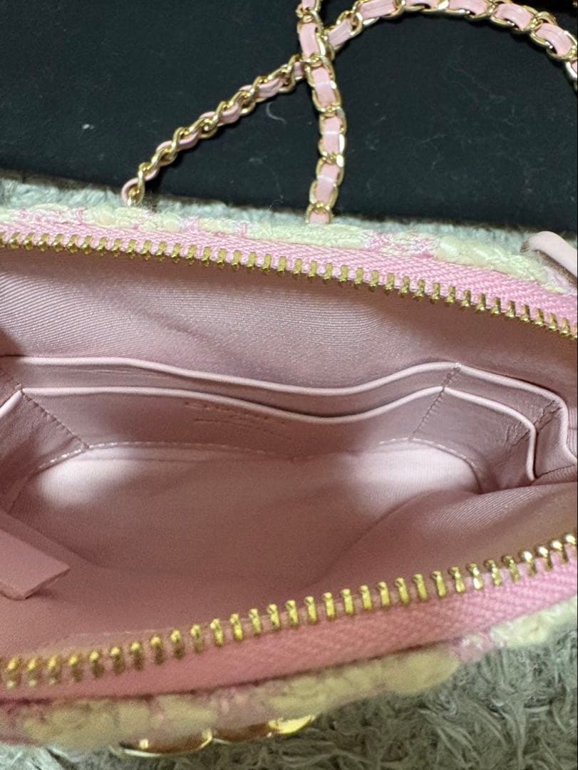 CHANEL ツイードバッグ ピンクチェック　ノベルティ