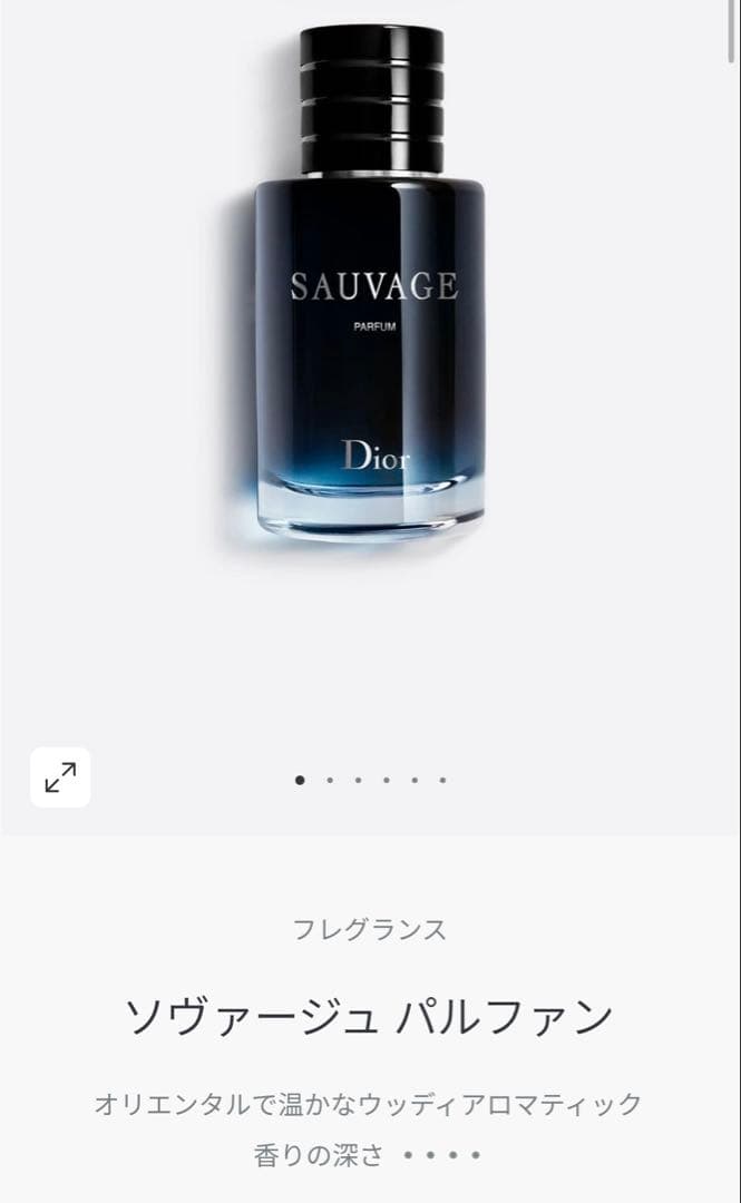 DIOR SAUVAGE ディオール ソバージュ パルファン60ml残8.5割